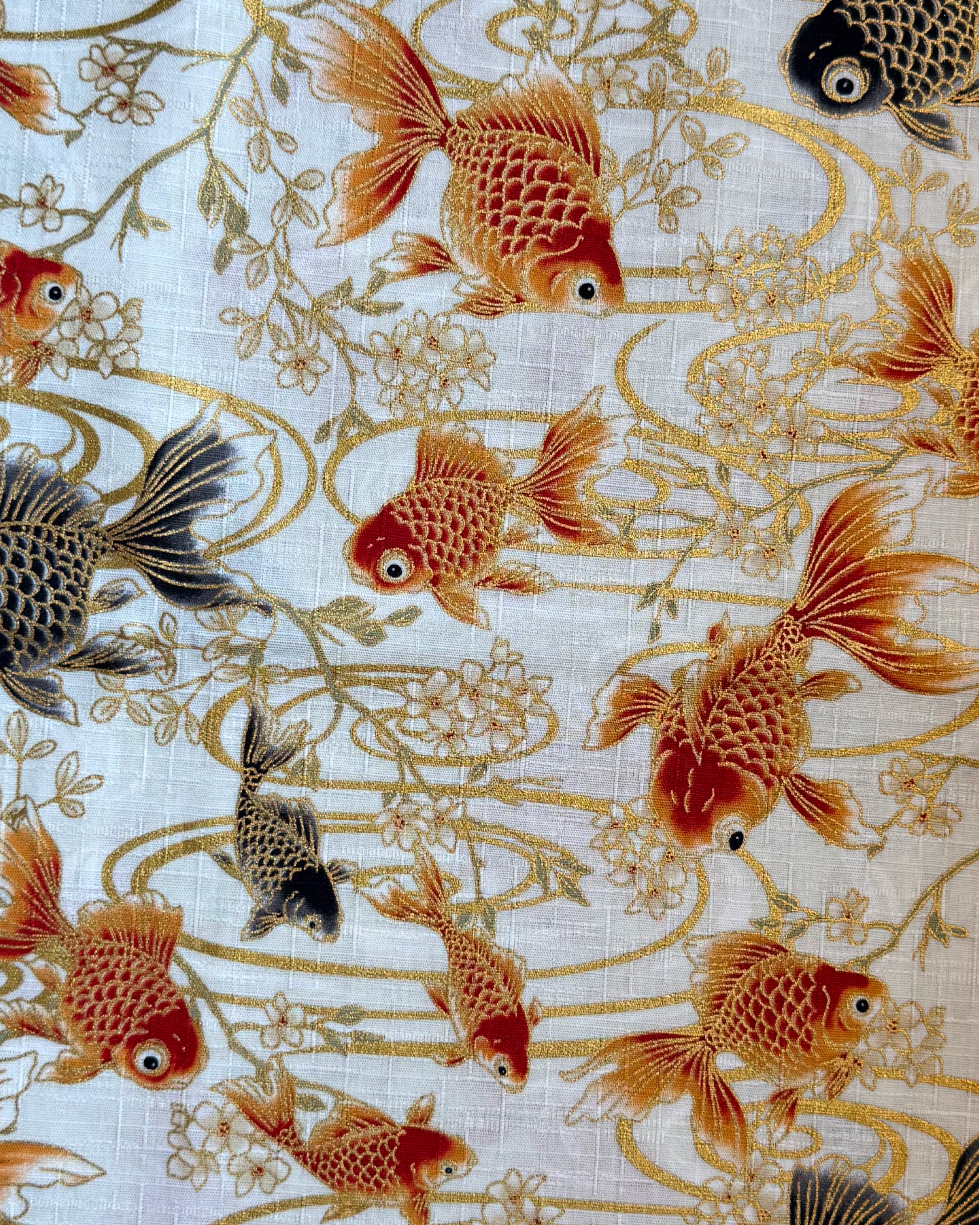 Furoshiki Koi · detalle estampado · Fūwa