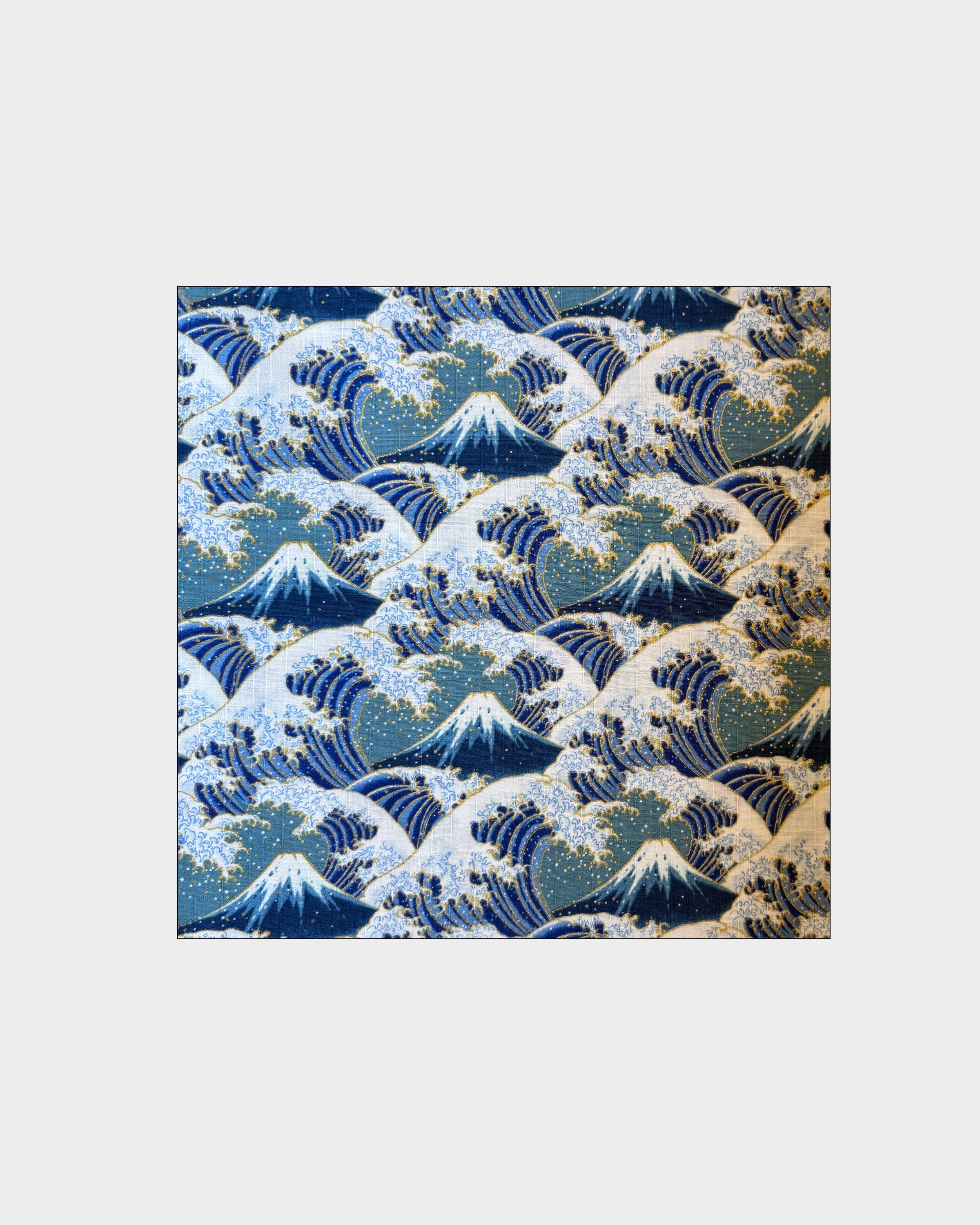 Furoshiki Mont Fuji · tela japonesa · patrón Fujisan y ola Nami · Fūwa