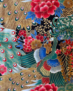 Furoshiki Pavo Real · detalle estampado japonés · Fūwa