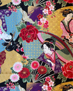 Furoshiki Ukiyo · detalle estampado japonés · mundo flotante · Fūwa