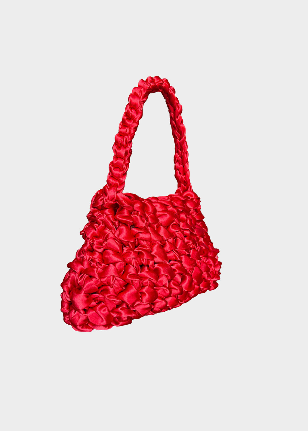Bolso Sailor aka · bolso de asa media de ganchillo rojo · hecho a mano en Barcelona · Fūwa