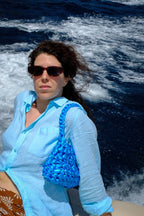 Bolso Sailor ao · color azul · detalle interior · Fūwa