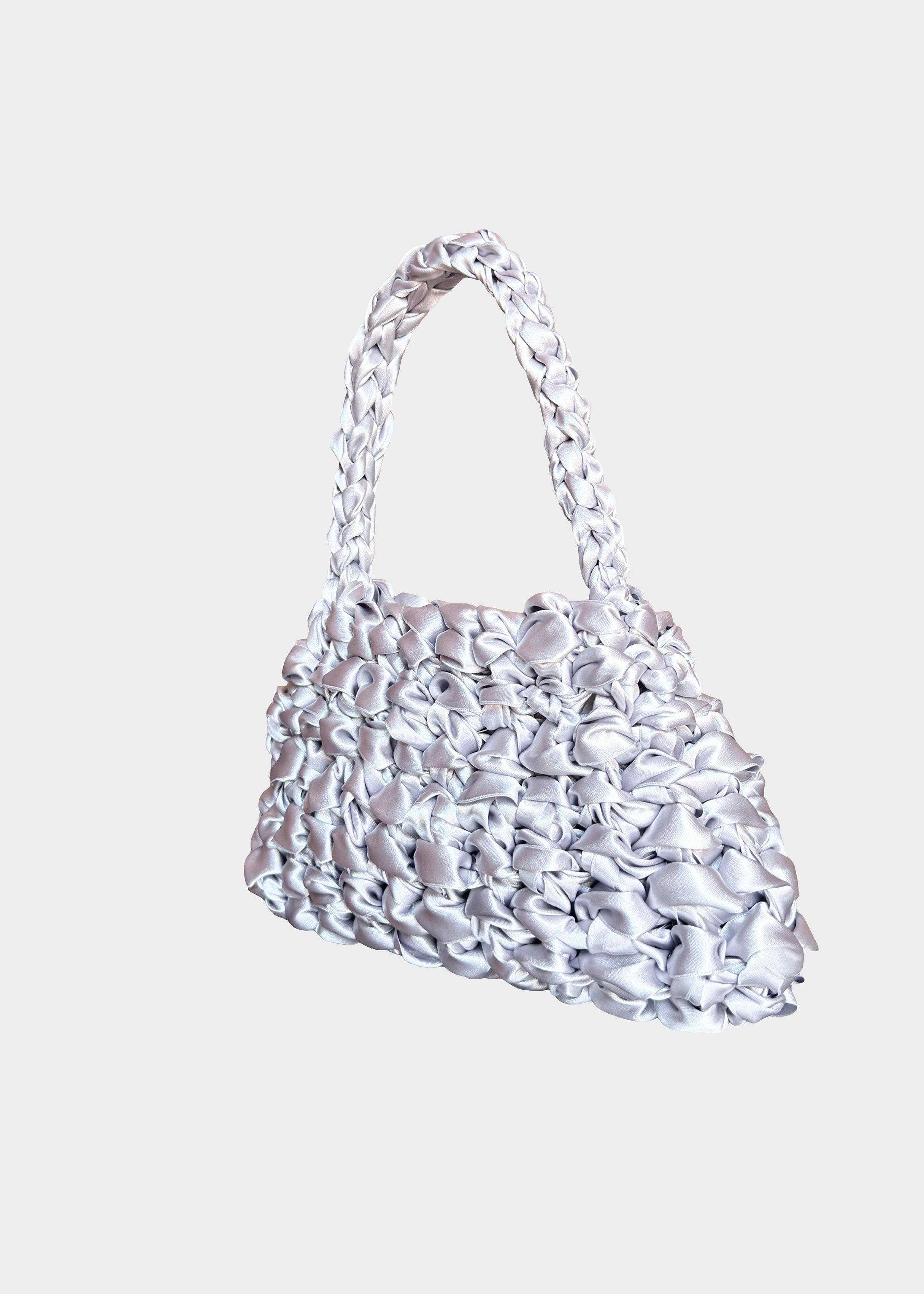 Bolso Sailor gin · vista en ángulo · bolso de asa media plata · Fūwa