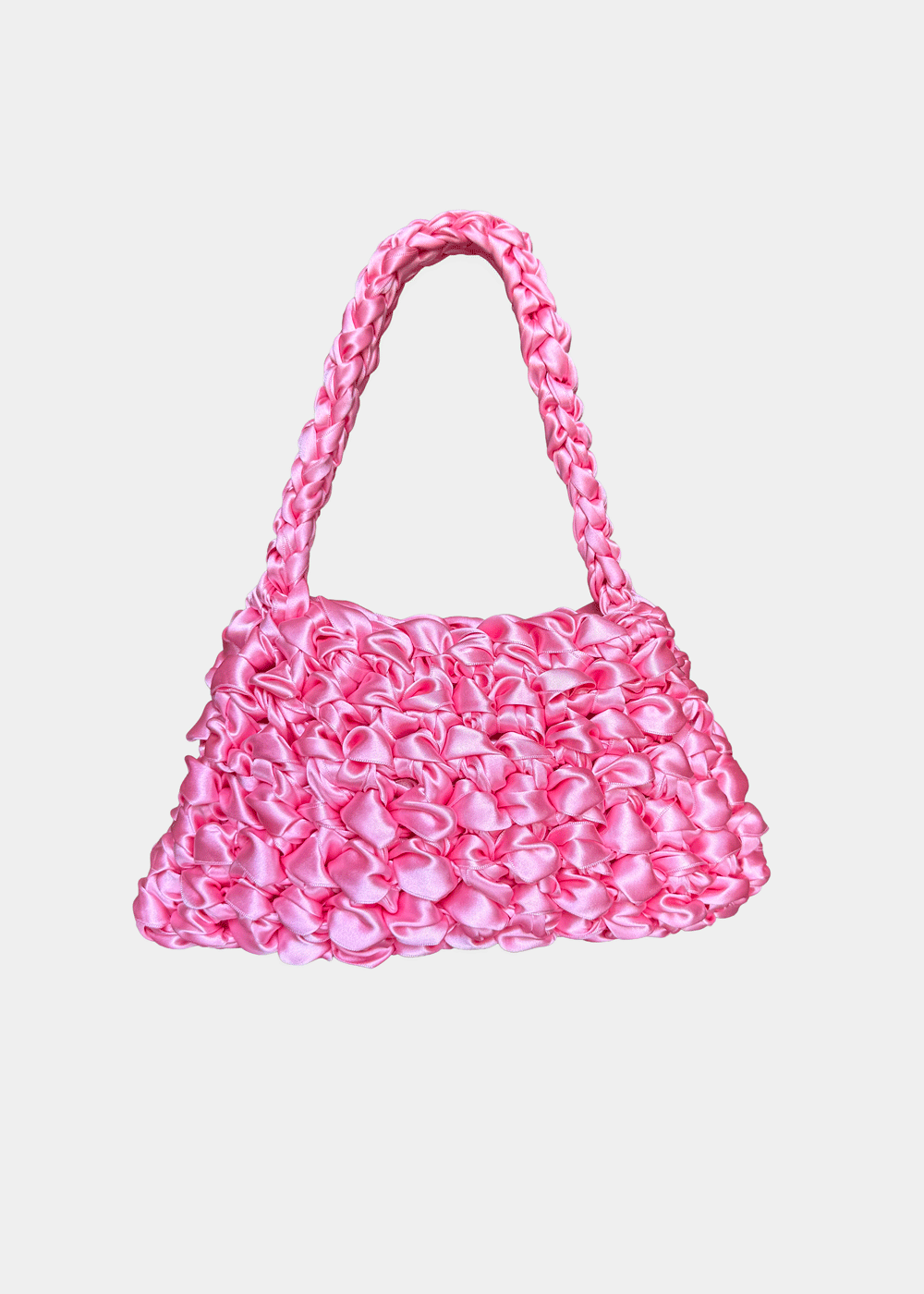 Bolso Sailor sakura · vista giratoria · bolso de asa media de ganchillo rosa · Fūwa Barcelona