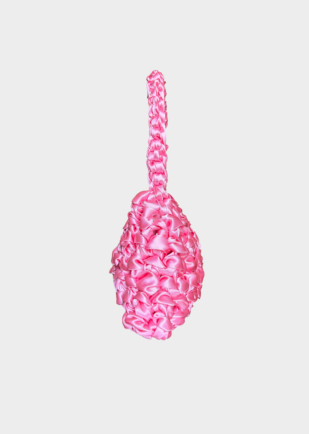Bolso Sailor sakura · detalle textura ganchillo · cinta de raso rosa · Fūwa