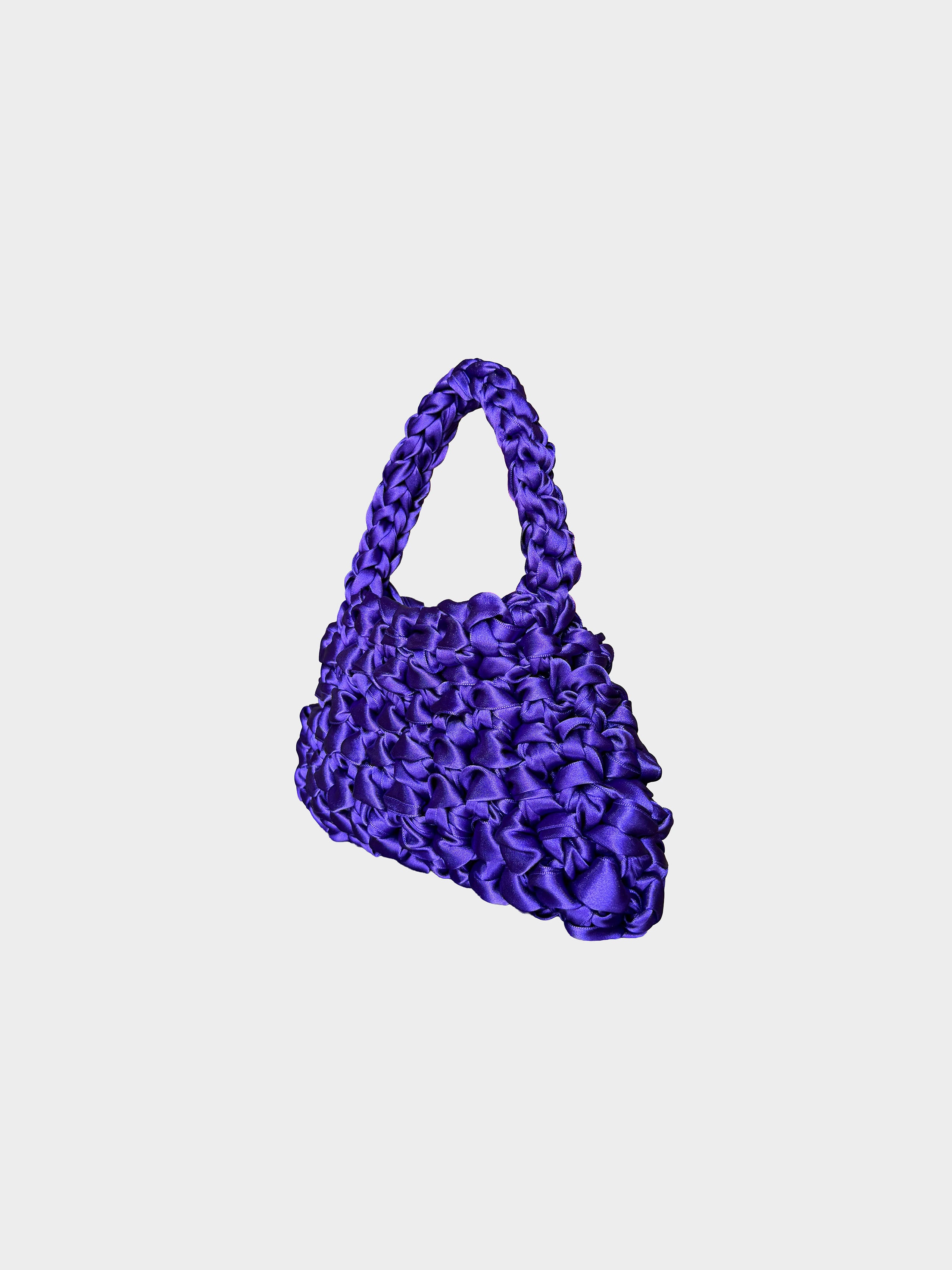 Bolso Sailor mini murasaki · detalle textura ganchillo · Fūwa