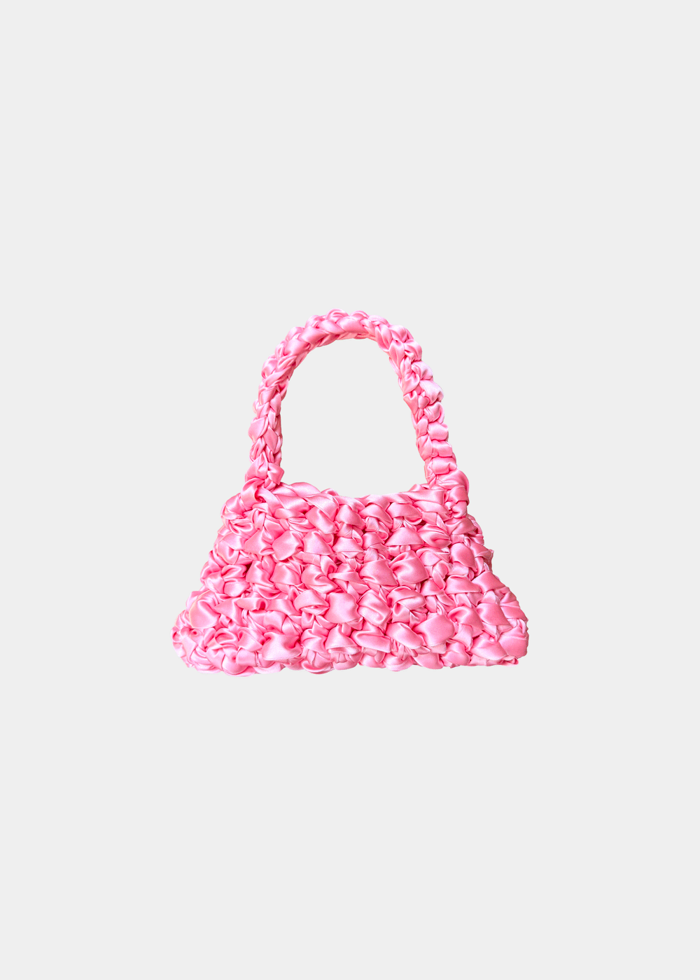 Bolso Sailor mini sakura en movimiento · ganchillo con cinta de raso · Fūwa